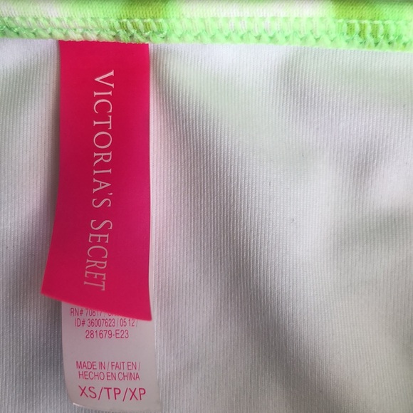 Victoria’s Secret Two Piece Green and White Padded Bathing Suit Size XS - Picture 6 of 8